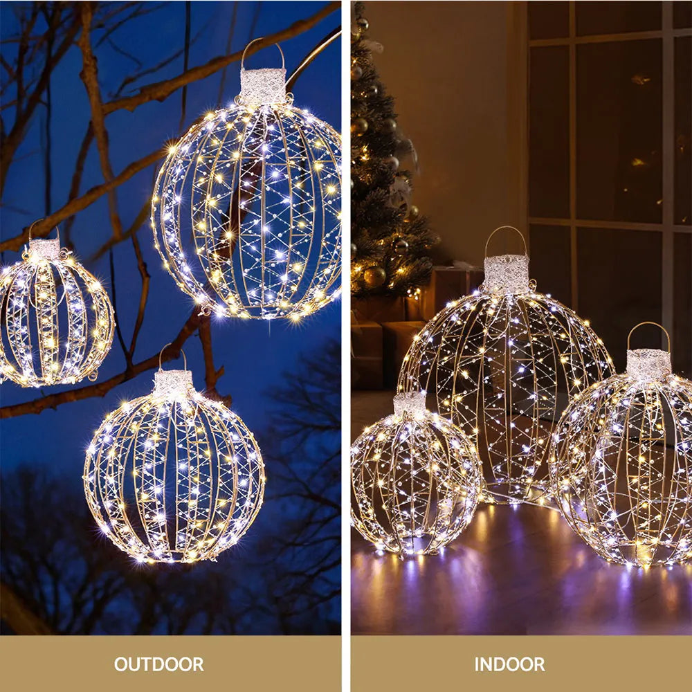 Jingle Jollys Christmas Lights 360 LED Fairy Light 3pcs Ball Decorations Set - Image 5