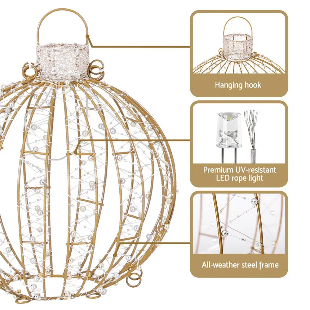 Jingle Jollys Christmas Lights 360 LED Fairy Light 3pcs Ball Decorations Set - Image 6