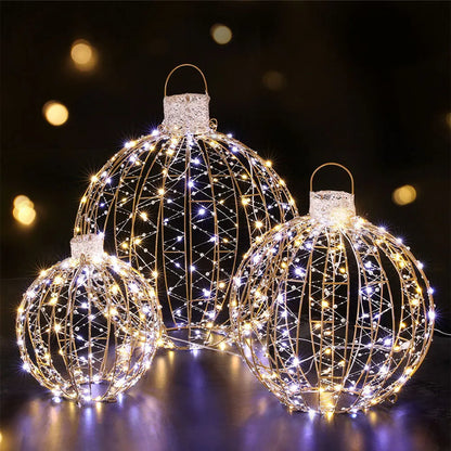 Jingle Jollys Christmas Lights 360 LED Fairy Light 3pcs Ball Decorations Set - Image 7