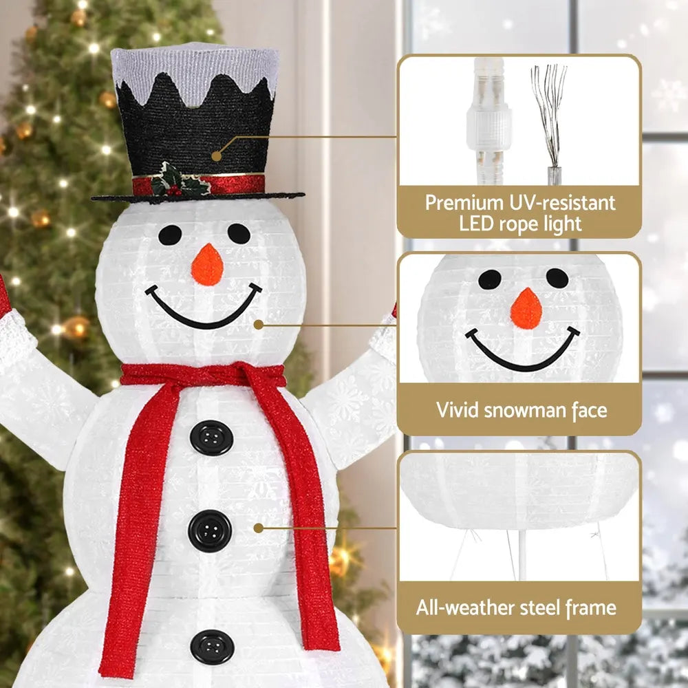 Jingle Jollys Christmas Lights 200 LED 175cm Fairy Light Snowman Decorations - Image 6
