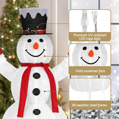 Jingle Jollys Christmas Lights 200 LED 175cm Fairy Light Snowman Decorations - Image 6
