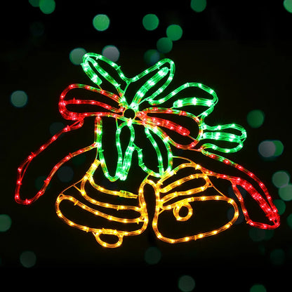0.76M Christmas Lights 216 LED Bell Motif Light Decorations Jingle Jollys - Image 7