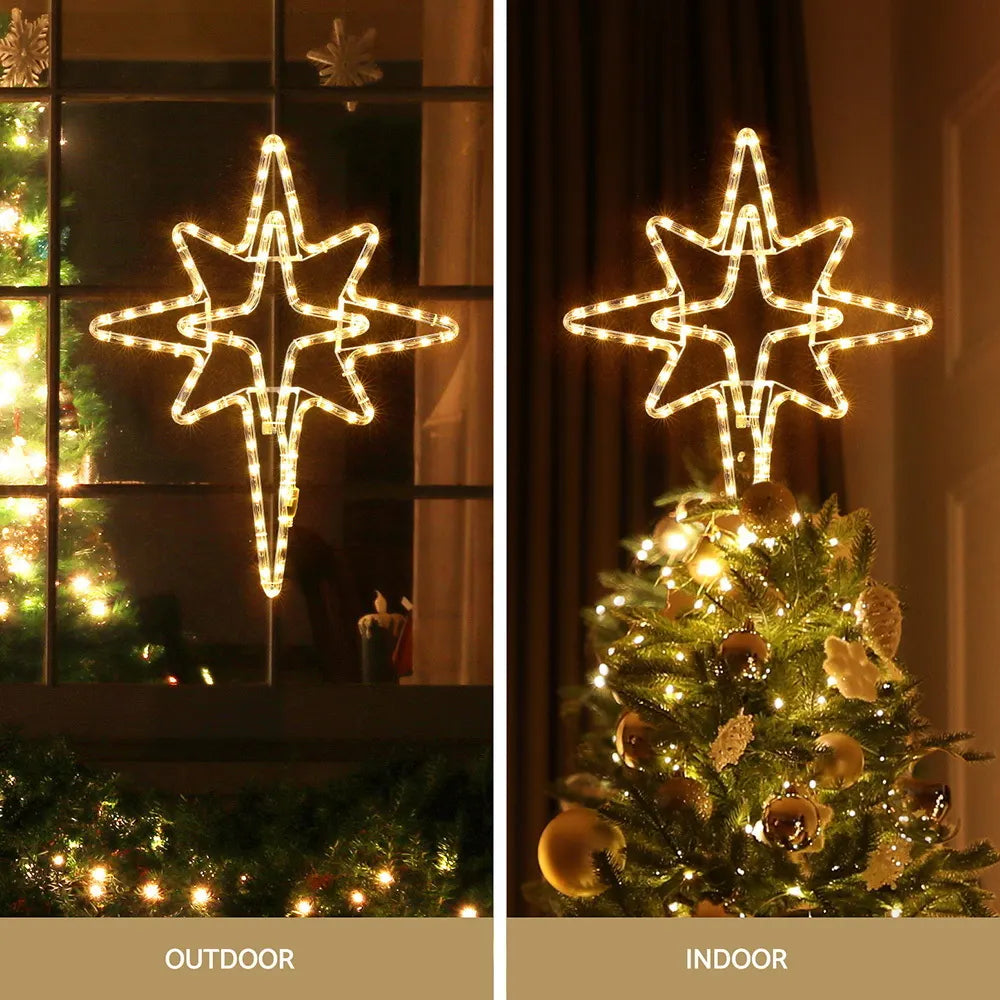 Jingle Jollys Christmas Lights 57cm Bethlehem Star 90 LED Xmas Decorations Motif - Image 4