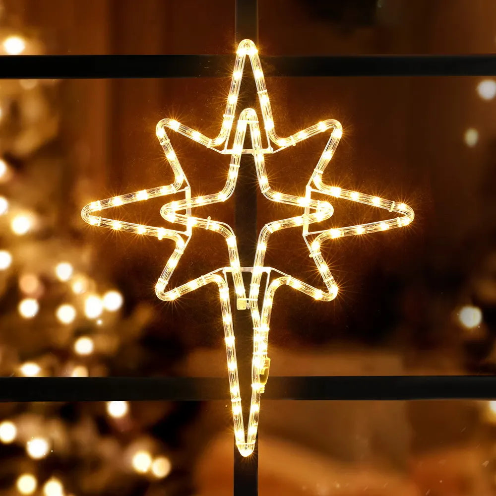 Jingle Jollys Christmas Lights 57cm Bethlehem Star 90 LED Xmas Decorations Motif - Image 7