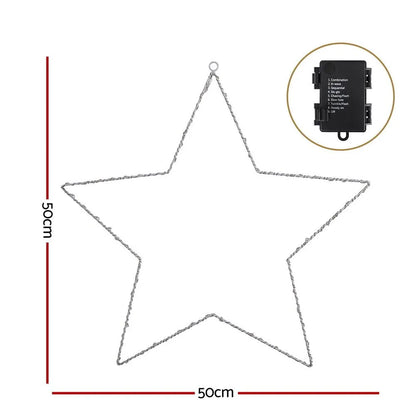 Jingle Jollys Christmas Lights 50cm Star 70 LED Xmas Decorations - Image 6