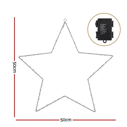 Jingle Jollys Christmas Lights 50cm Star 70 LED Xmas Decorations - Image 2