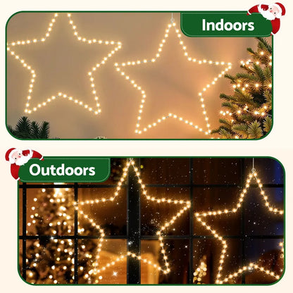 Jingle Jollys Christmas Lights 50cm Star 70 LED Xmas Decorations - Image 5