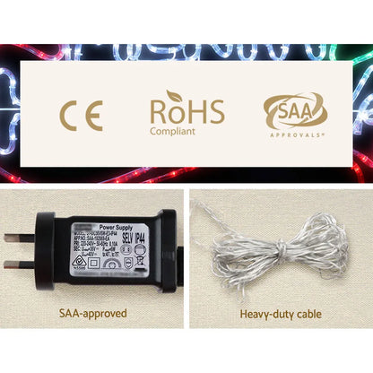 0.96M Christmas Lights Merry Christmas 288 LED Decorations Jingle Jollys - Image 7