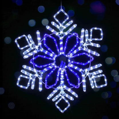 0.82M Christmas Lights 304 LED Snow Motif Light Decorations Jingle Jollys - Image 7