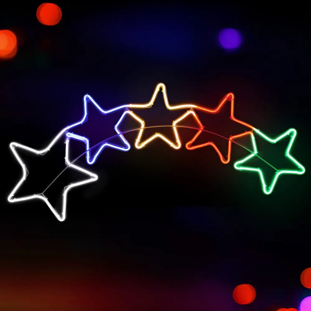 1.25M Christmas Lights Motif 560 LED Rope Light Outdoor Decoration Jingle Jollys - Image 7