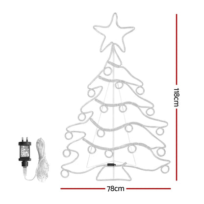 Jingle Jollys Christmas Lights 118cm Motif 288 LED Rope Light Outdoor Decoration - Image 2