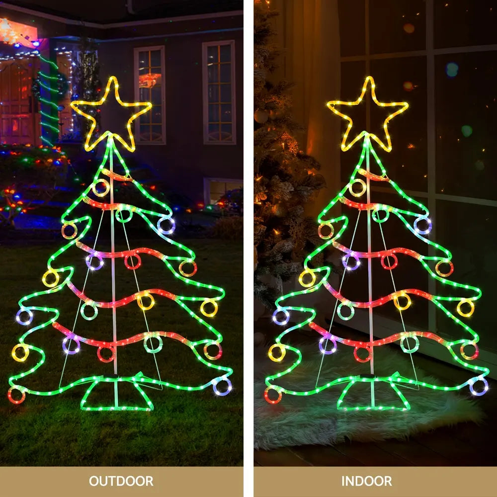Jingle Jollys Christmas Lights 118cm Motif 288 LED Rope Light Outdoor Decoration - Image 5