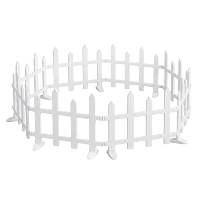 Jingle Jollys 3m Solar Christmas Fence Lights Outdoor Garden Path Decor Warm White 8pc - Image 3