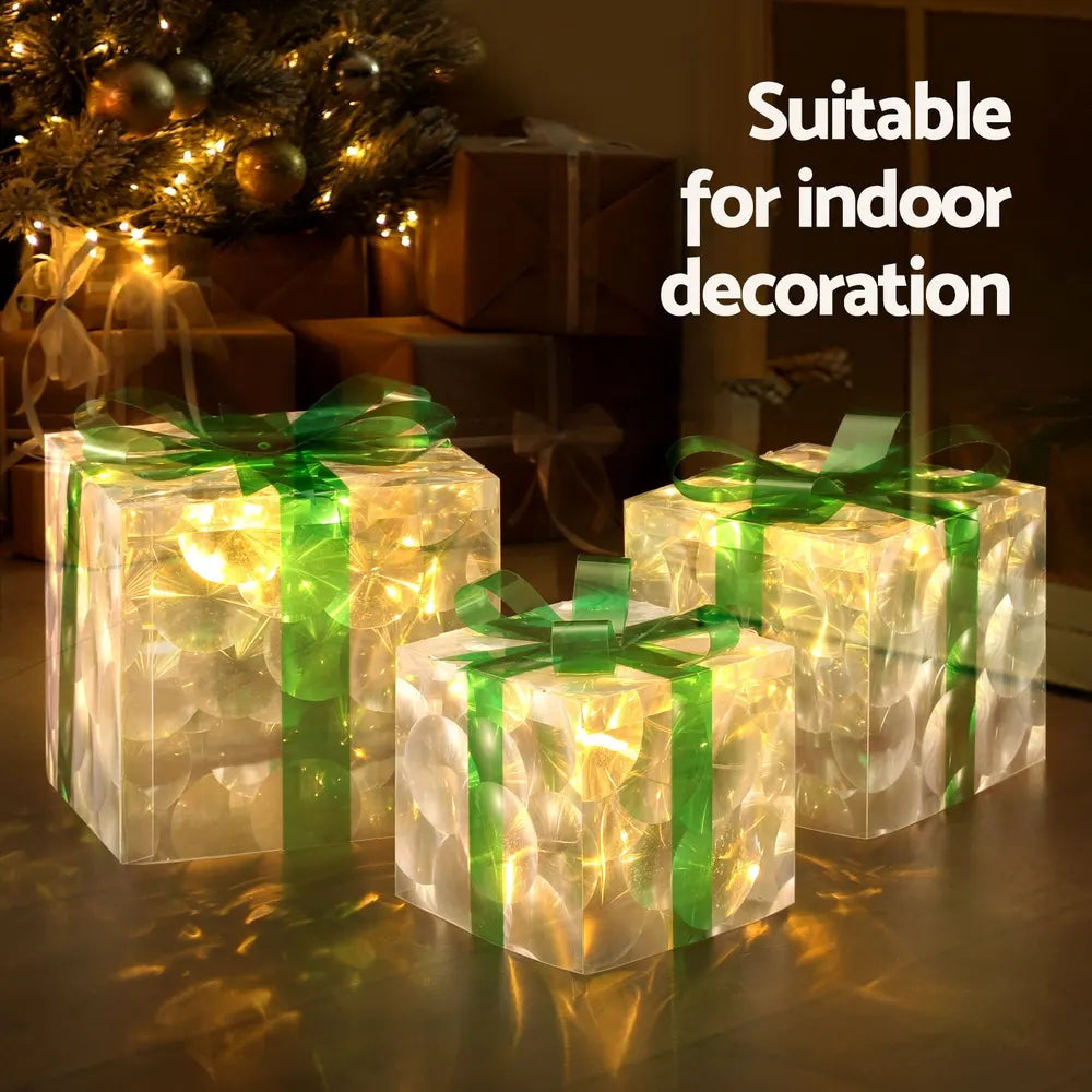Jingle Jollys Christmas Lights 70 LED Fairy Light Gift Box 3pcs Decorations Set - Image 5
