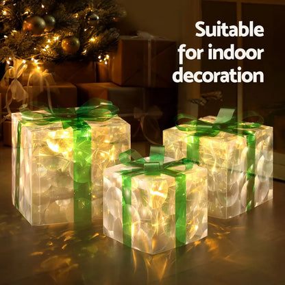 Jingle Jollys Christmas Lights 70 LED Fairy Light Gift Box 3pcs Decorations Set - Image 5