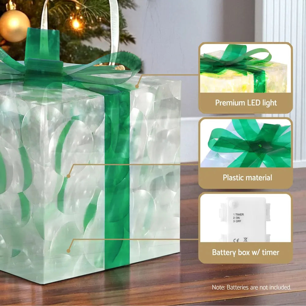 Jingle Jollys Christmas Lights 70 LED Fairy Light Gift Box 3pcs Decorations Set - Image 6