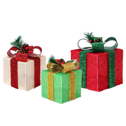 Jingle Jollys Christmas Lights 60 LED Fairy Light Gift Box 3pcs Decorations RGW - Image 3
