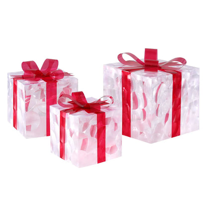 Jingle Jollys Christmas Lights 70 LED Fairy Light Gift Box 3pcs Decorations Red - Image 3