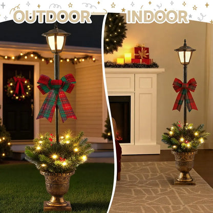 Jingle Jollys Christmas Lights 125cm Lamp Post 50 LED Fairy Light Decorations - Image 6