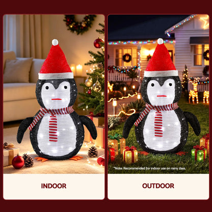 Jingle Jollys Christmas Penguin Light LED Christmas Decoration Pop Up Christmas Display 70cm - Image 2