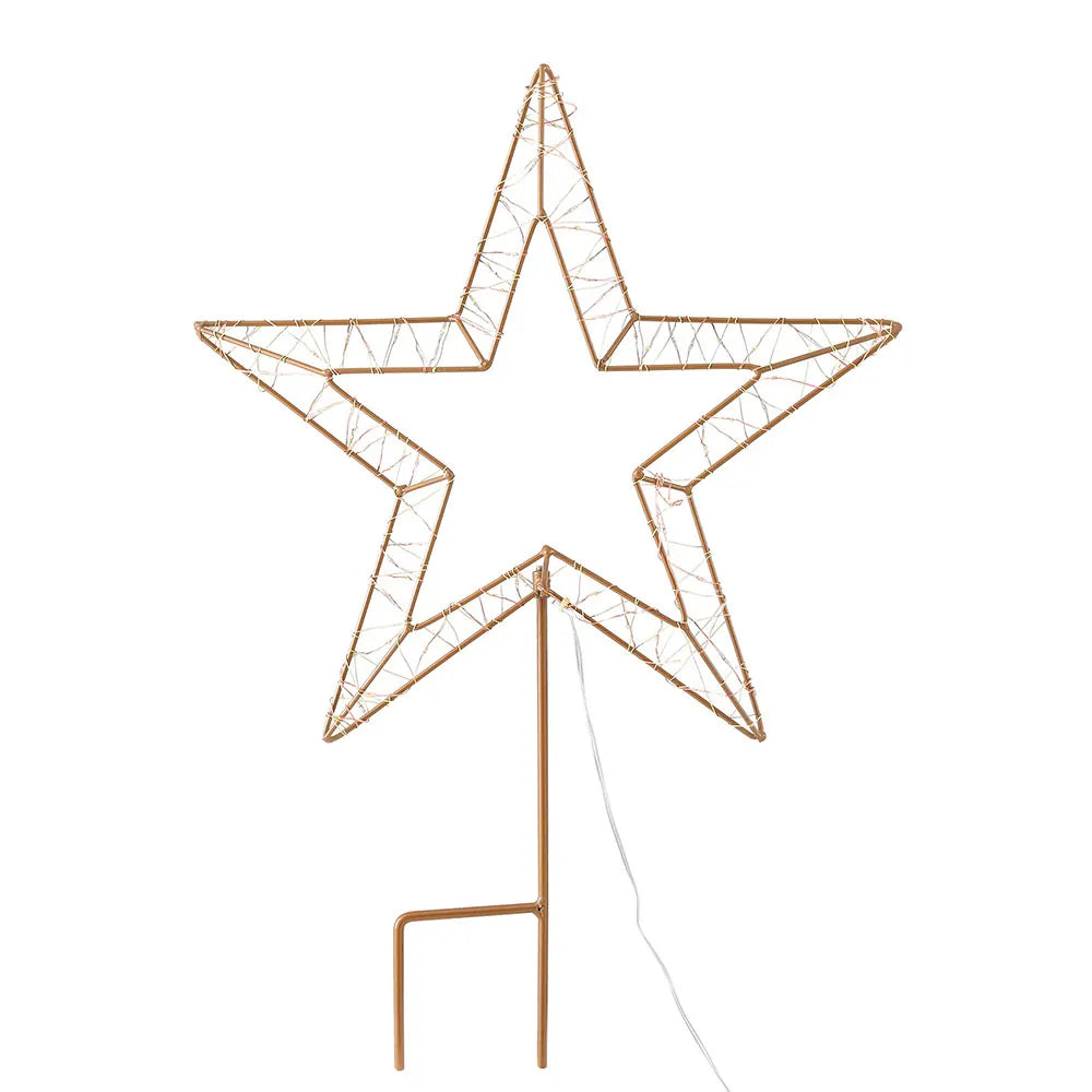 Jingle Jollys Christmas Lights 100 LED Fairy Light Ground Star Garden Decoration - Image 3