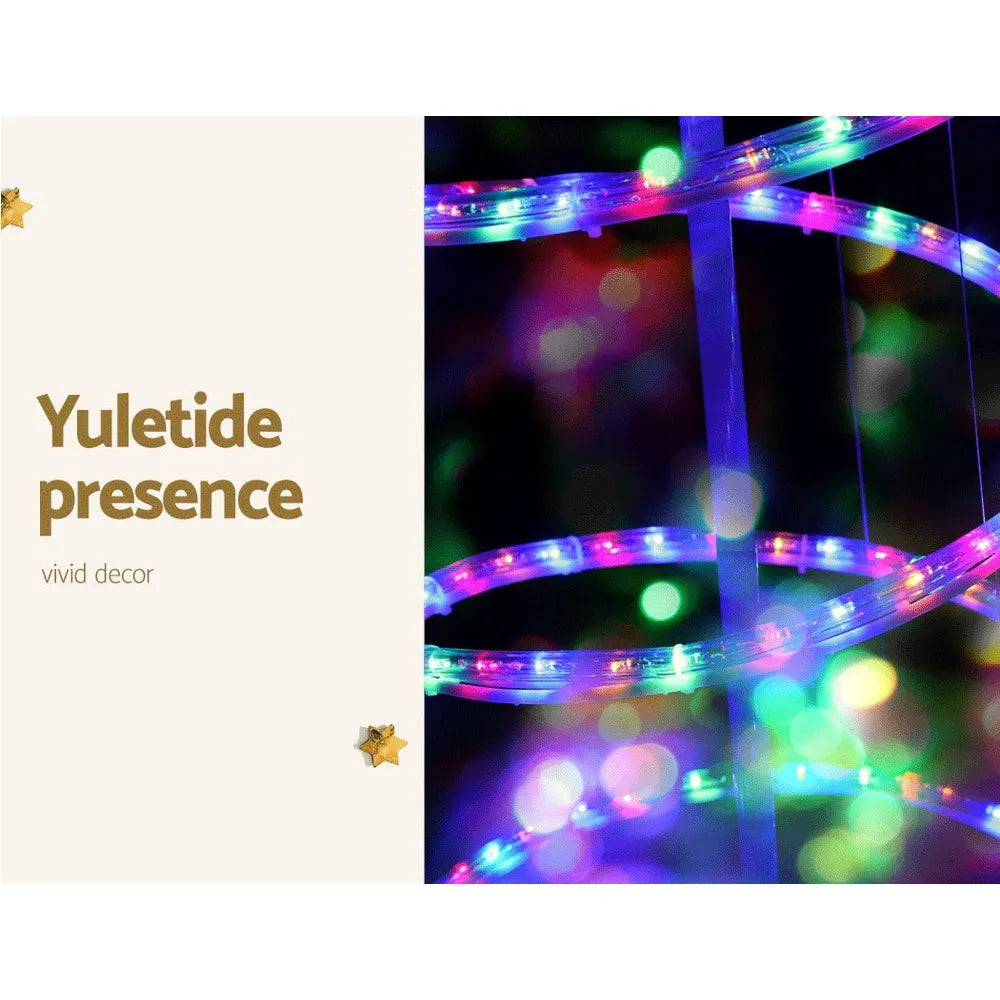 Jingle Jollys Christmas Lights 188cm Tree 288 LED Decorations - Image 4