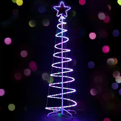 Jingle Jollys Christmas Lights 188cm Tree 288 LED Decorations - Image 8