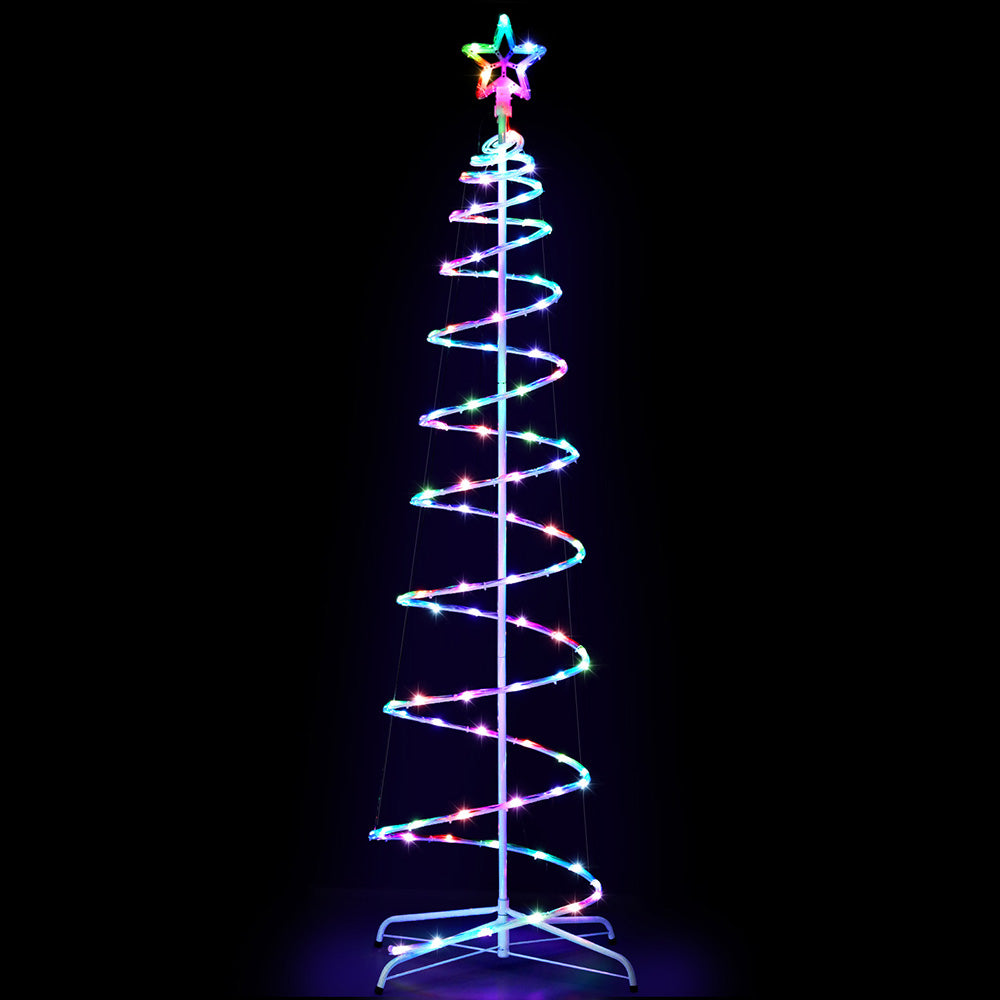 Jingle Jollys Christmas Tree 1.8m 100 RGB LED Rope Lights Xmas Trees Decoration - Image 3
