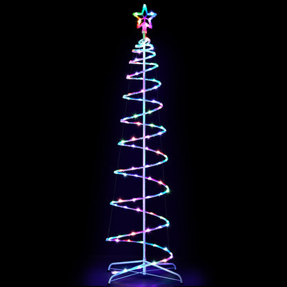 Jingle Jollys Christmas Tree 1.8m 100 RGB LED Rope Lights Xmas Trees Decoration - Image 3
