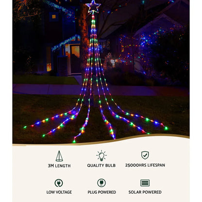 Jingle Jollys 3M Solar Christmas Lights String Light 200 LED - Image 3