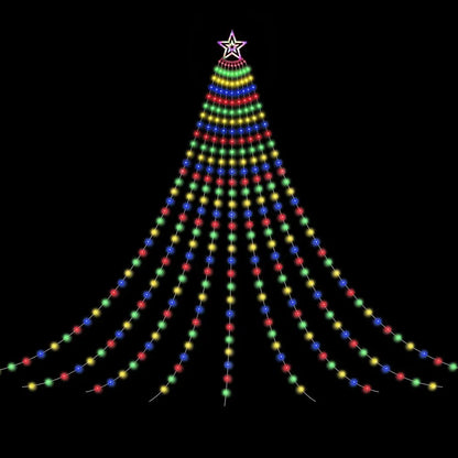 Jingle Jollys 3.8M Christmas Lights Waterfall String Light 340 LED - Image 7