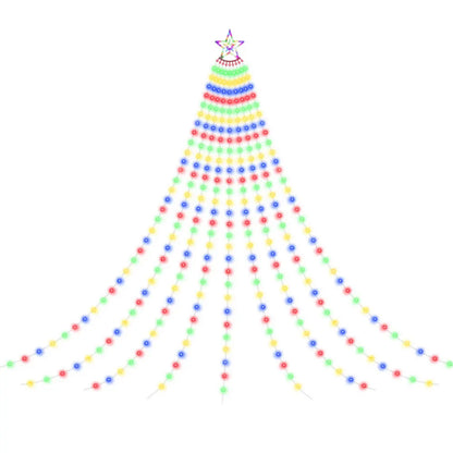 Jingle Jollys 3.8M Christmas Lights Waterfall String Light 340 LED