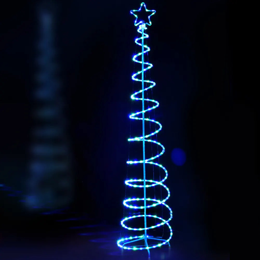 2.4M Christmas Tree LED Solar Motif Lights Jingle Jollys - Image 8