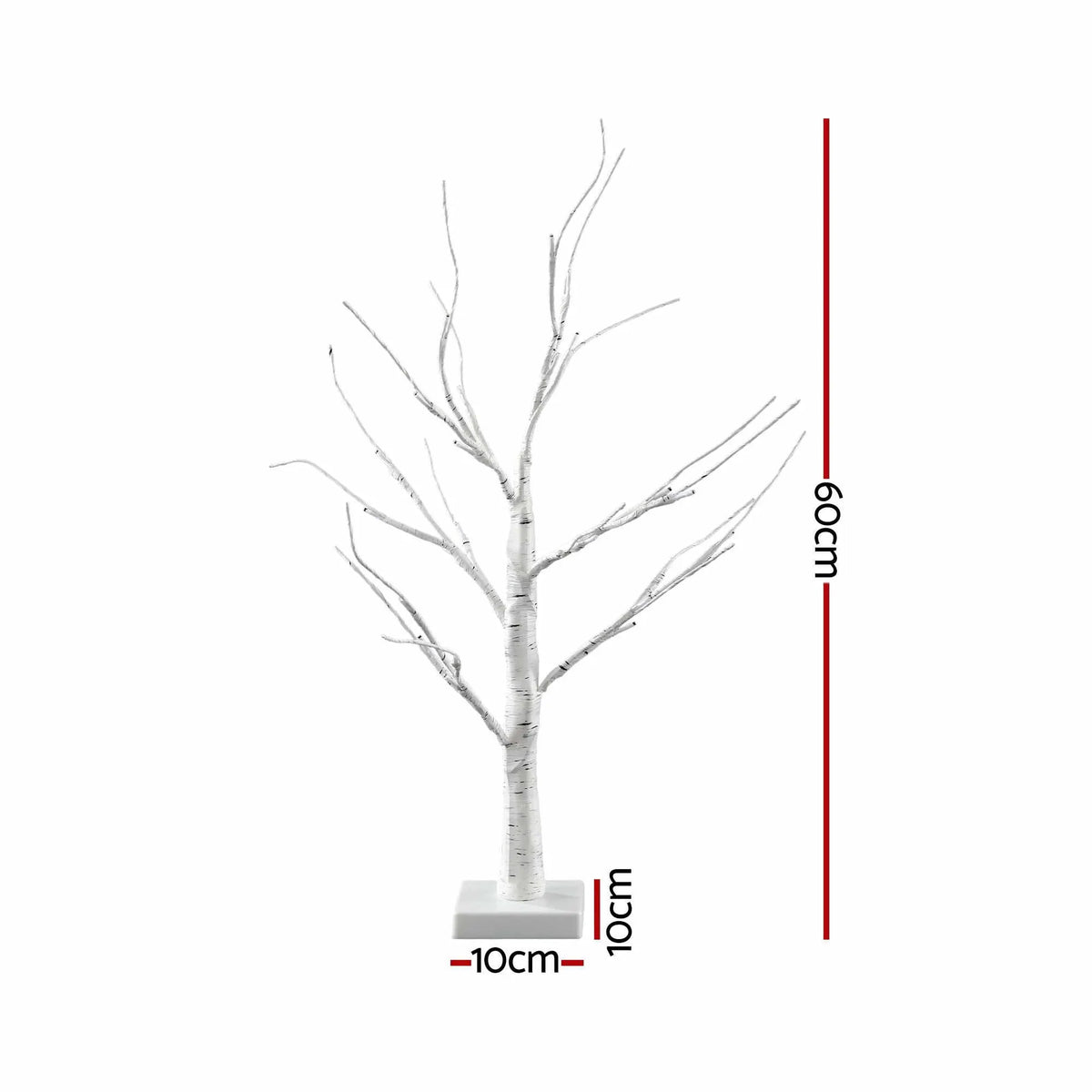 Jingle Jollys Lighted Branch Tree Christmas Decorations Warm White Christmas Lights 2 Pack 60cm - Image 7