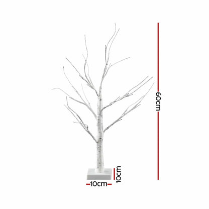 Jingle Jollys Lighted Branch Tree Christmas Decorations Warm White Christmas Lights 2 Pack 60cm - Image 7