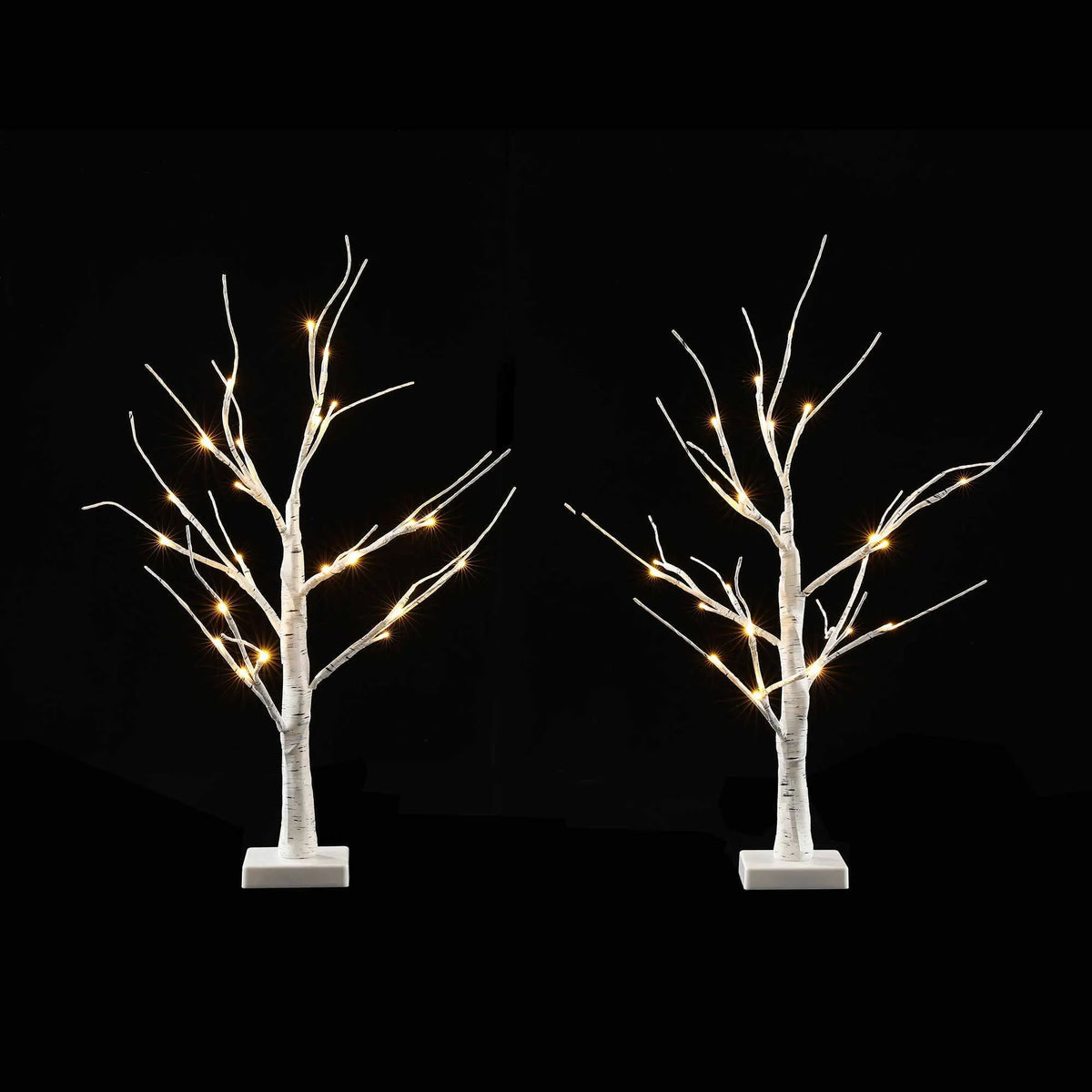 Jingle Jollys Lighted Branch Tree Christmas Decorations Warm White Christmas Lights 2 Pack 60cm - Image 9