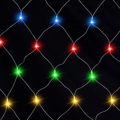 Jingle Jollys Christmas Lights 5Mx3M Net String Light 600 LED Colourful Beads - Image 2