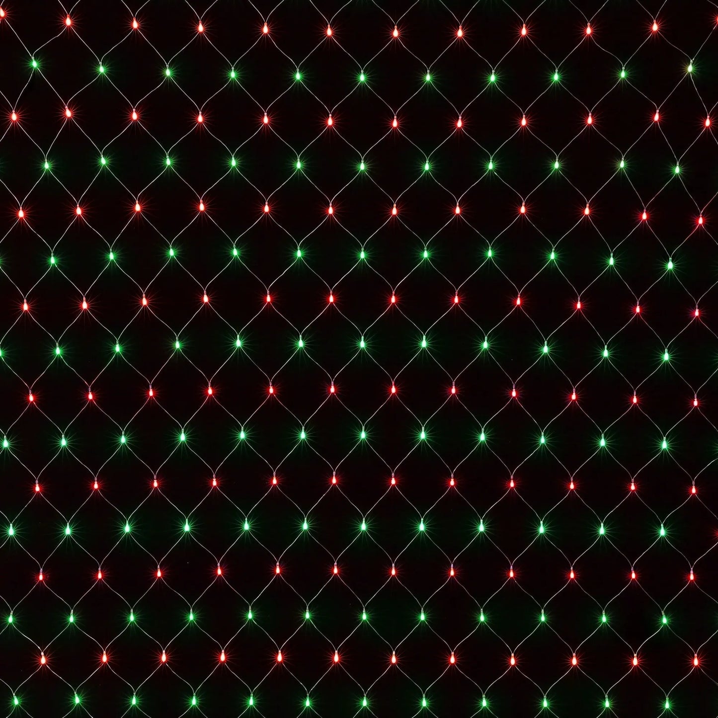 Jingle Jollys Christmas Lights 6x4m Christmas Net Lights 1000LED Red Green Festive Lighting