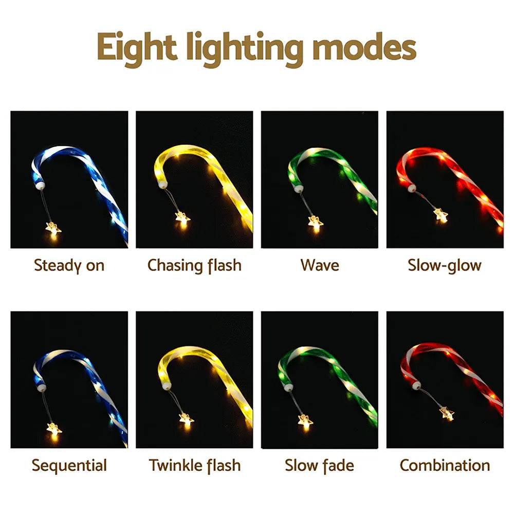 Jingle Jollys 8 PCS Christmas Lights Path Ground Light Garden Decorations 72 LED - Image 6