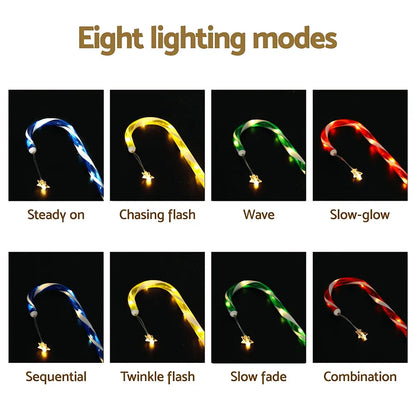 Jingle Jollys 8 PCS Christmas Lights Path Ground Light Garden Decorations 72 LED - Image 6