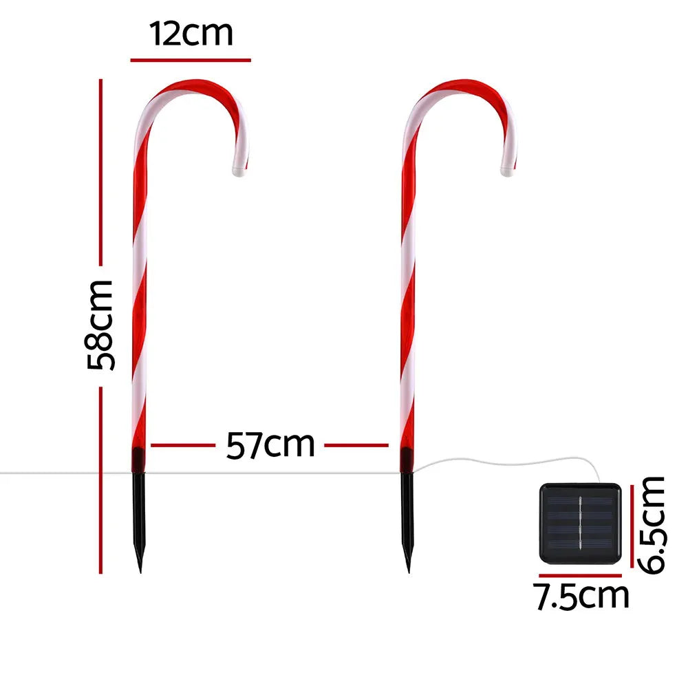 Jingle Jollys 6 PCS Christmas Lights Path Ground Light Garden Decorations 42 LED - Image 2
