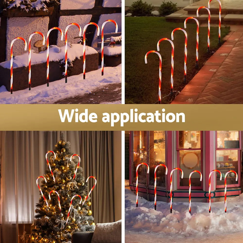 Jingle Jollys 6 PCS Christmas Lights Path Ground Light Garden Decorations 42 LED - Image 5