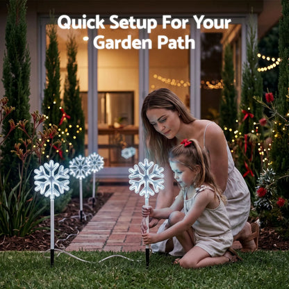 Jingle Jollys 4 Pack Christmas Lights Path Lights Garden Decoration Outdoor Pathway Lighting - Image 3