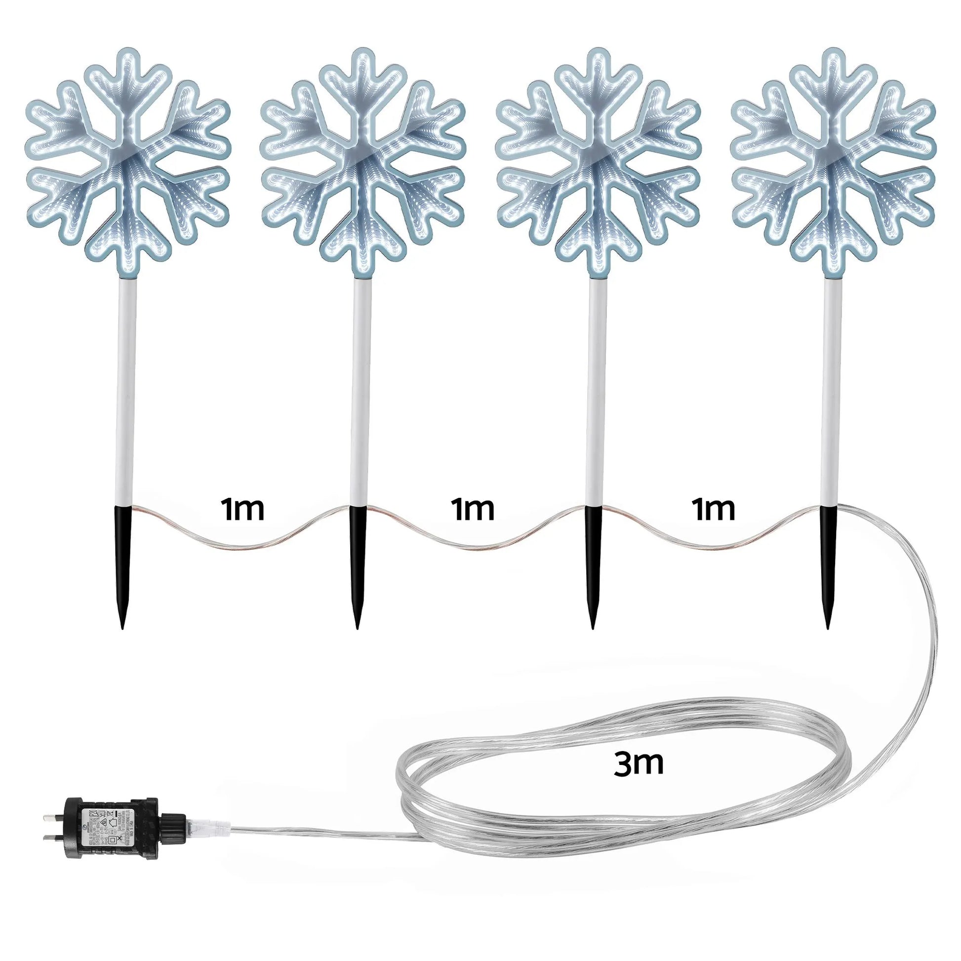 Jingle Jollys 4 Pack Christmas Lights Path Lights Garden Decoration Outdoor Pathway Lighting - Image 6