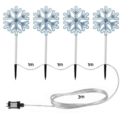 Jingle Jollys 4 Pack Christmas Lights Path Lights Garden Decoration Outdoor Pathway Lighting - Image 6
