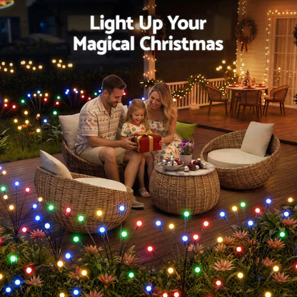 Jingle Jollys Christmas Lights Solar Firefly Lights Garden Decoration Path Lights Multicolour 3 Pack - Image 8