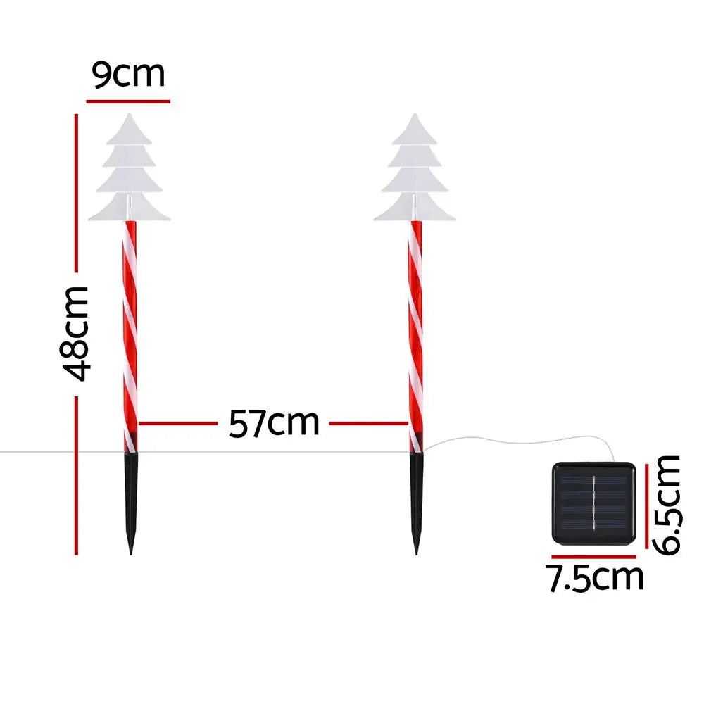 Jingle Jollys 5 PCS Christmas Lights Path Ground Light Garden Decorations 25 LED - Image 2