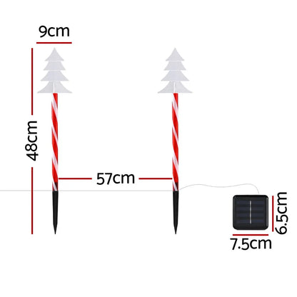Jingle Jollys 5 PCS Christmas Lights Path Ground Light Garden Decorations 25 LED - Image 2