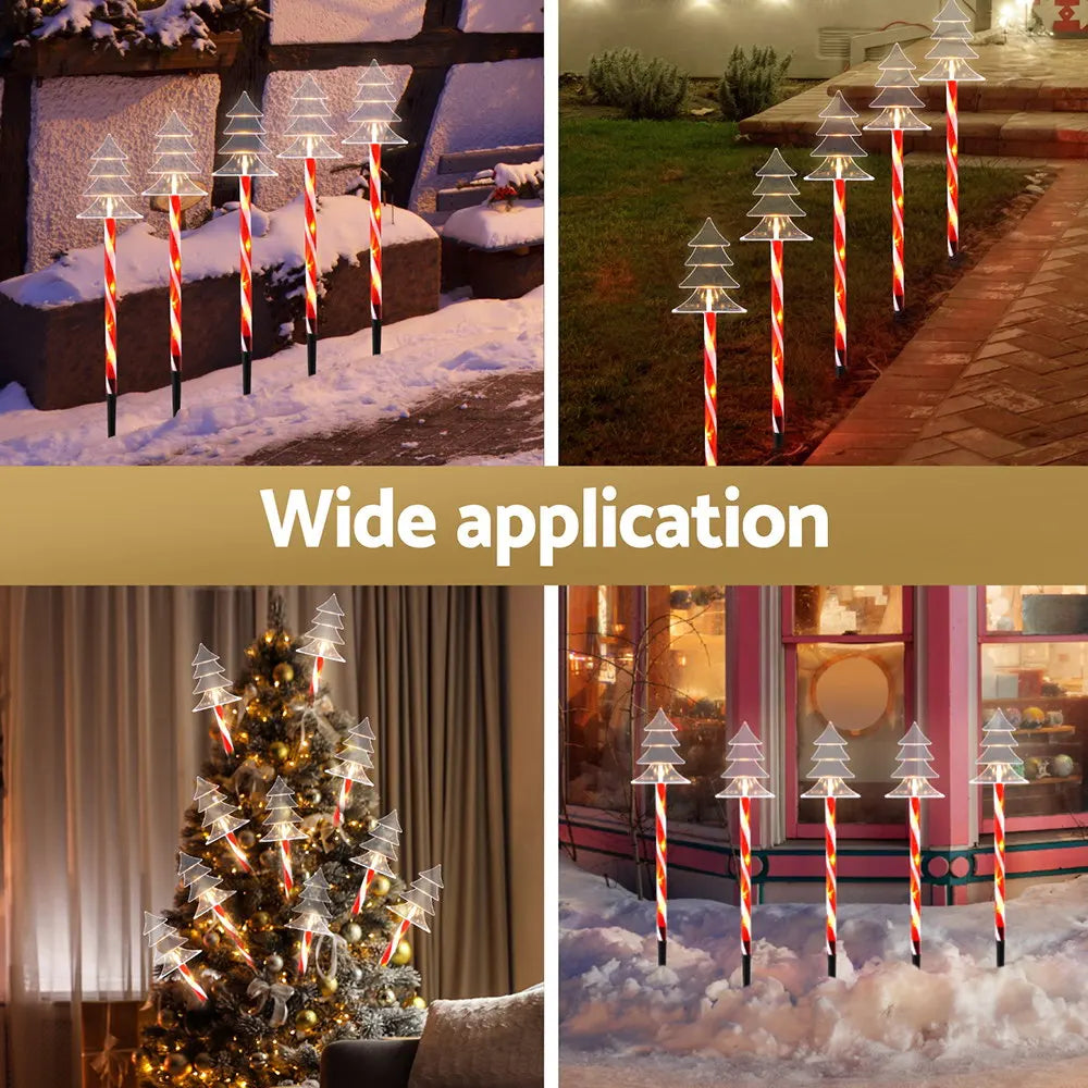Jingle Jollys 5 PCS Christmas Lights Path Ground Light Garden Decorations 25 LED - Image 5