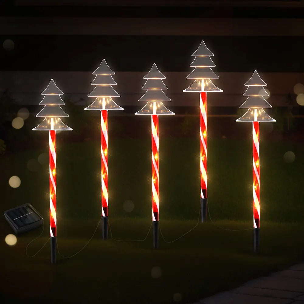 Jingle Jollys 5 PCS Christmas Lights Path Ground Light Garden Decorations 25 LED - Image 7